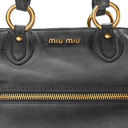 Miu Miu Calfskin Zip Tote Blue 11 of 11