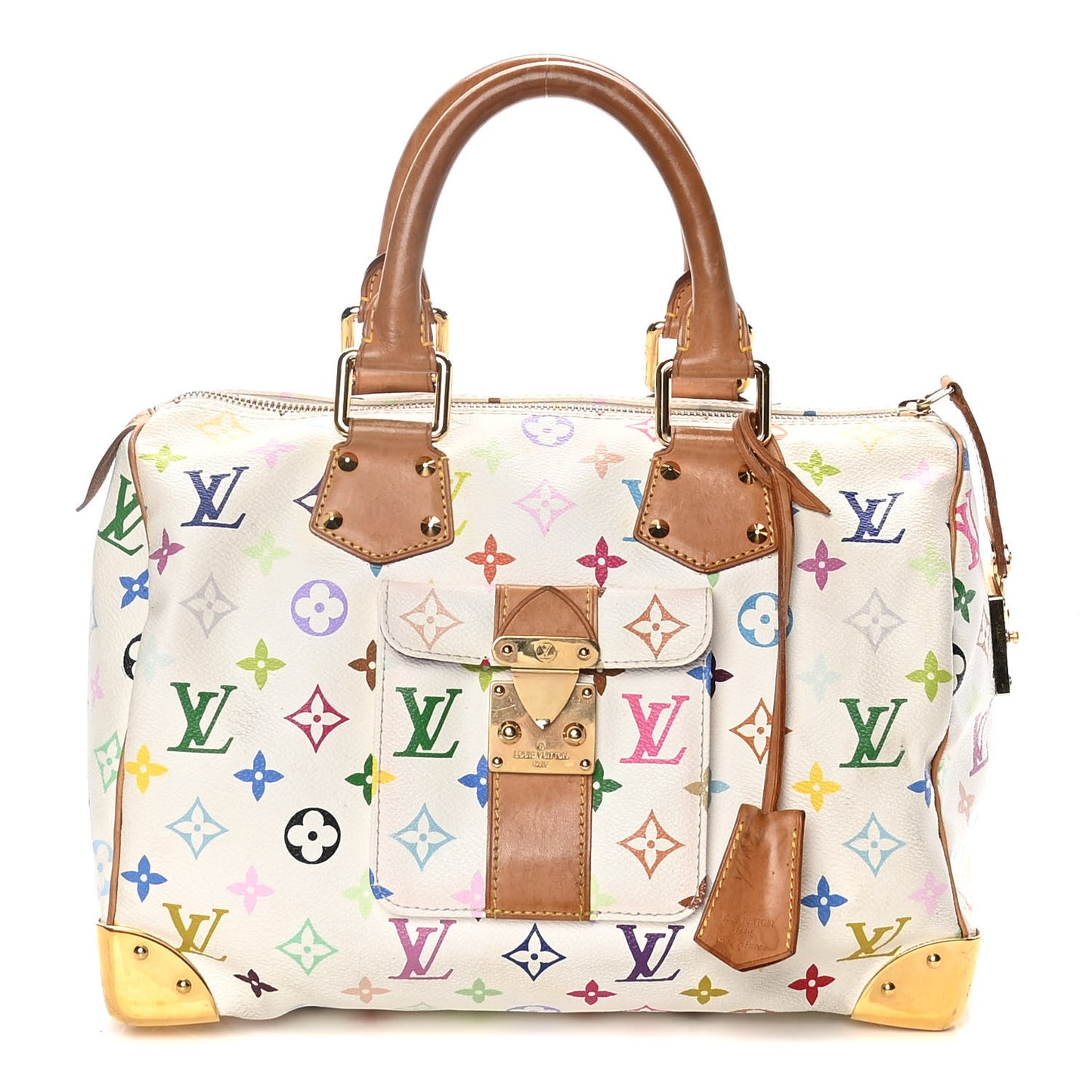 Monogram Multicolor Speedy 30 White
