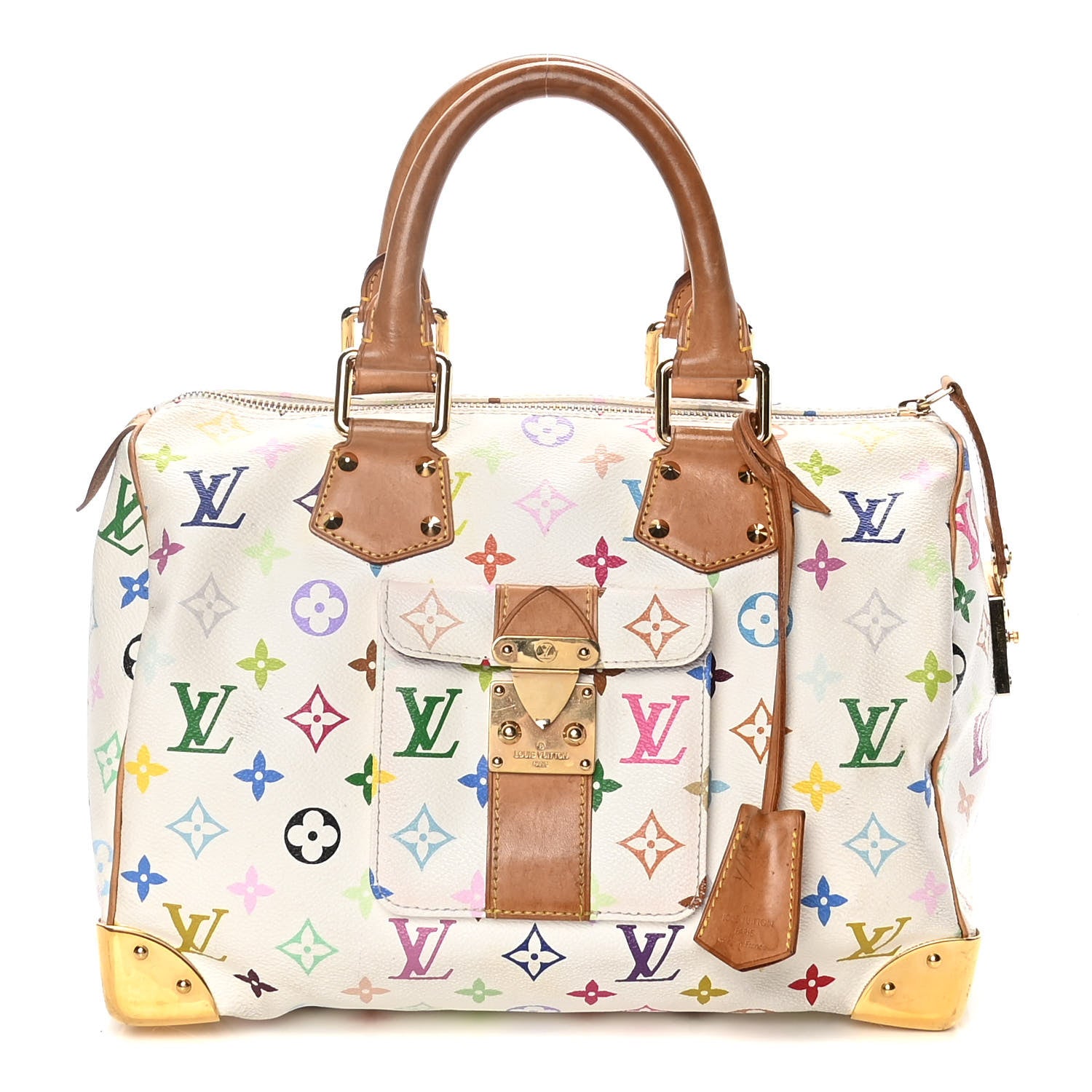 Louis Vuitton Monogram Multicolor Speedy 30 White 1 of 17