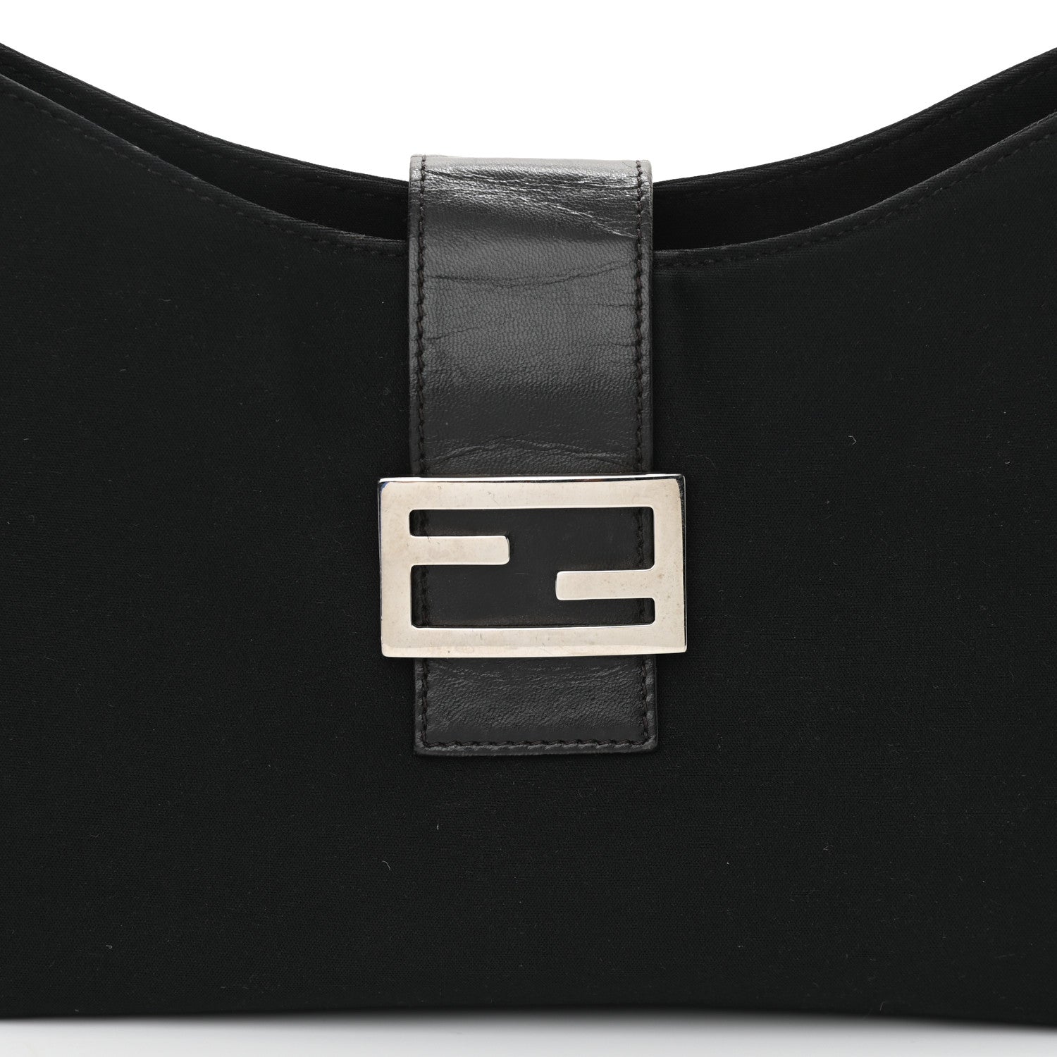 Fendi Neoprene Shoulder Bag Black 6 of 8