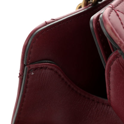 Chanel Calfskin Quilted Small Perfect Edge Tote Burgundy 14 of 14