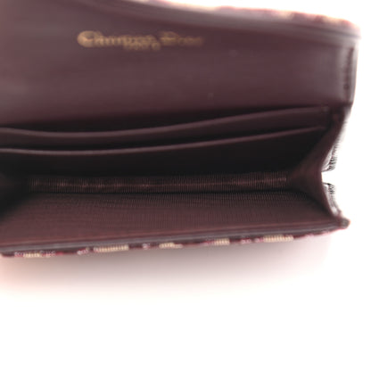 Christian Dior Oblique Saddle Card Holder Bordeaux 5 of 10