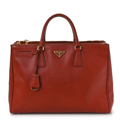 Prada Saffiano Large Galleria Double Zip Tote Bacca 1 of 10