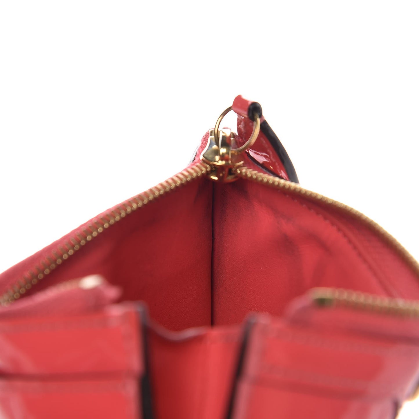 Vernis Key Pouch Rose Litchi