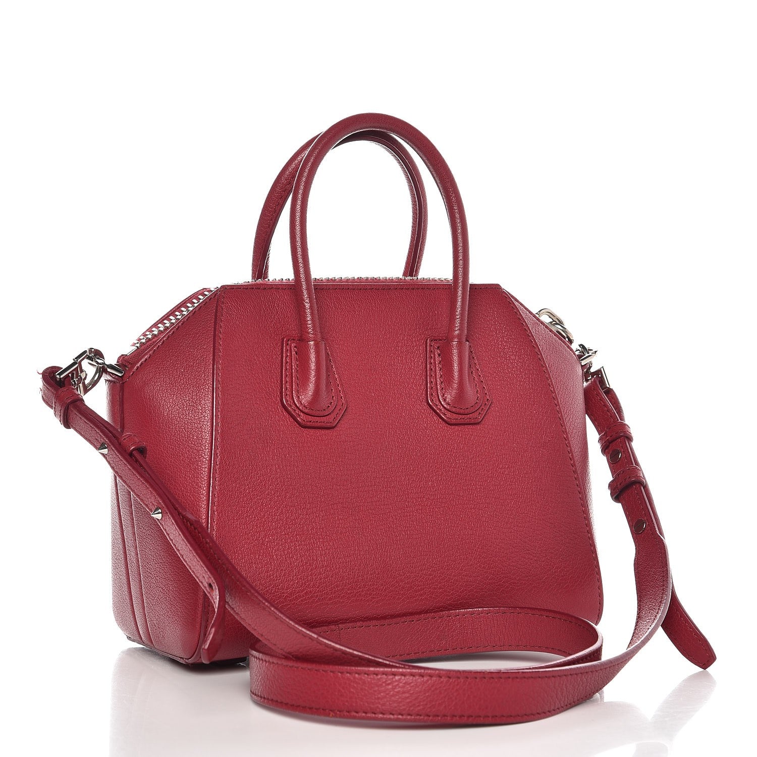 Givenchy Sugar Goatskin Mini Antigona Raspberry 3 of 10