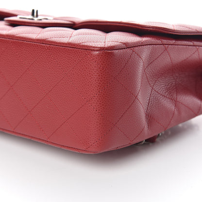Chanel Caviar Quilted Jumbo Single Flap Red 9 of 11