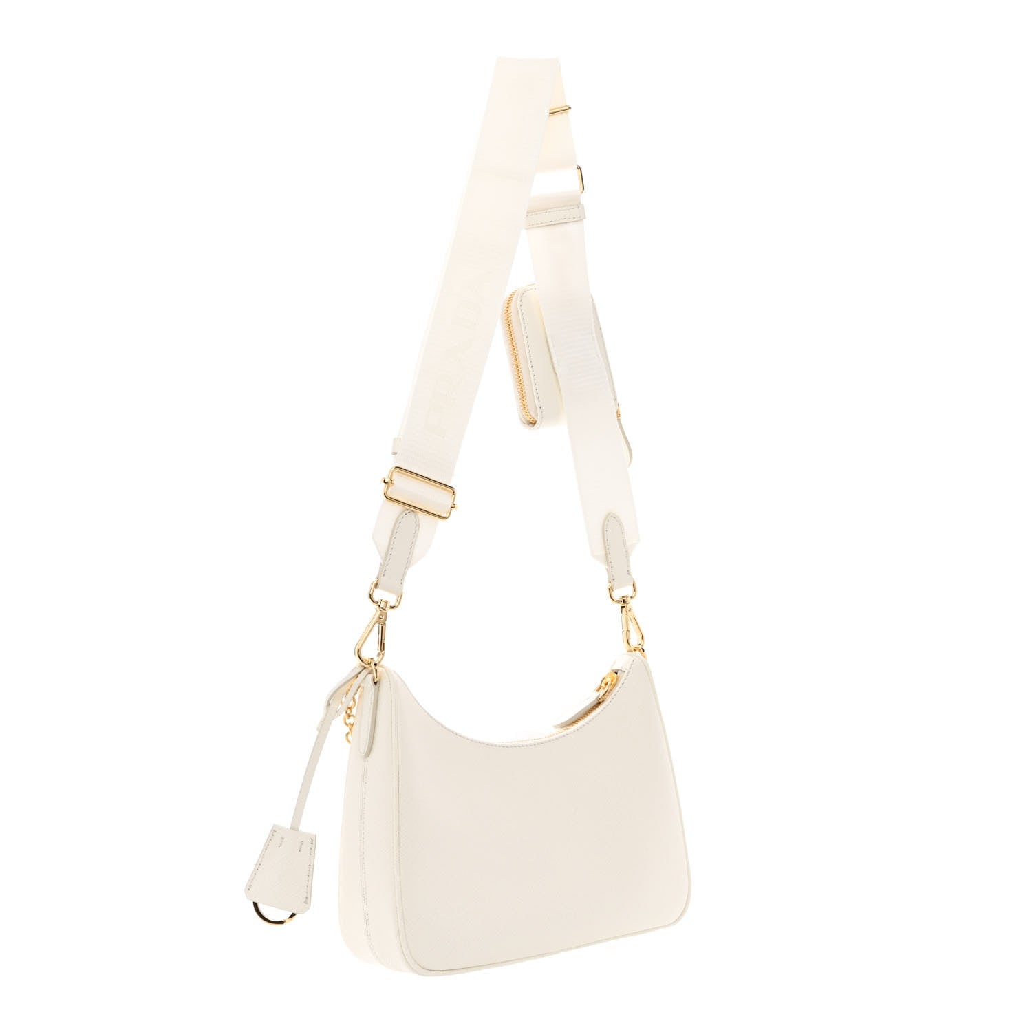 Prada Saffiano Re-Edition 2005 Shoulder Bag White 3 of 14