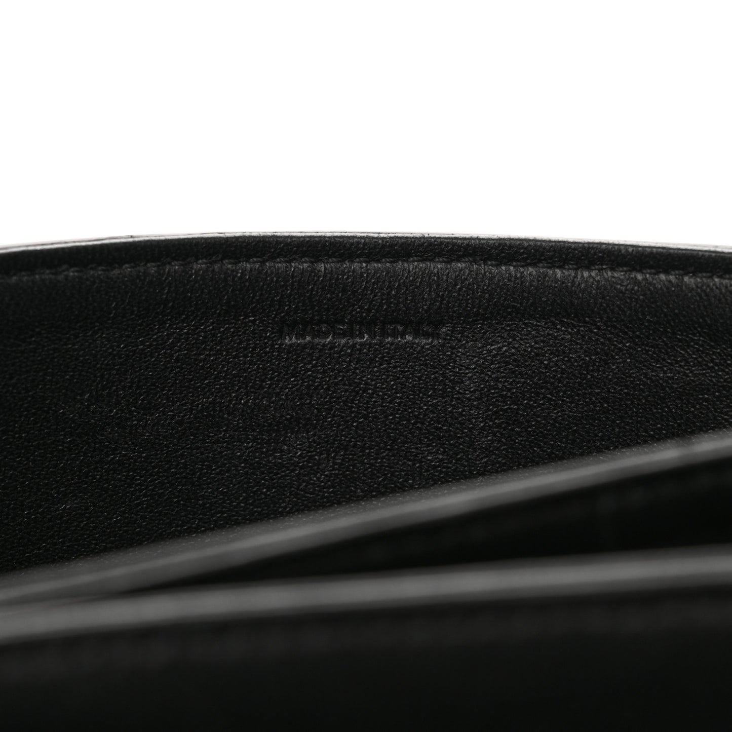 Shiny Calfskin Medium C Bag Black