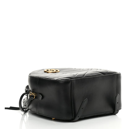 Gucci Calfskin Matelasse GG Marmont Dome Backpack Black 4 of 11