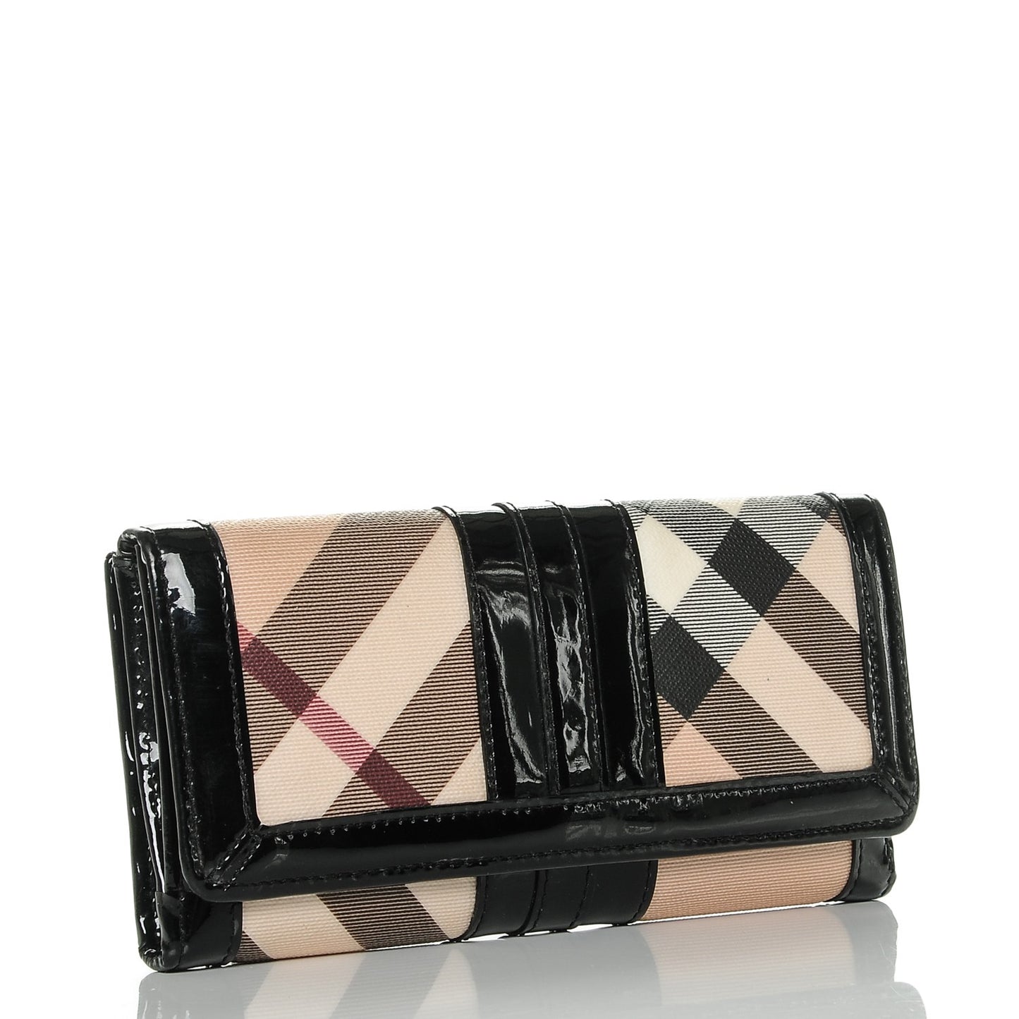 Supernova Check Penrose Continental Wallet Black