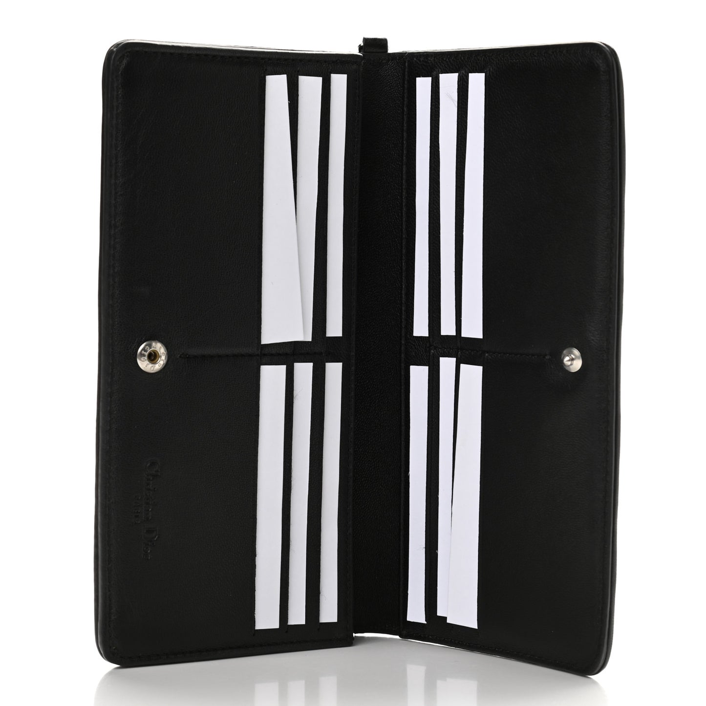 Lambskin Cannage Rendezvous Wallet Black