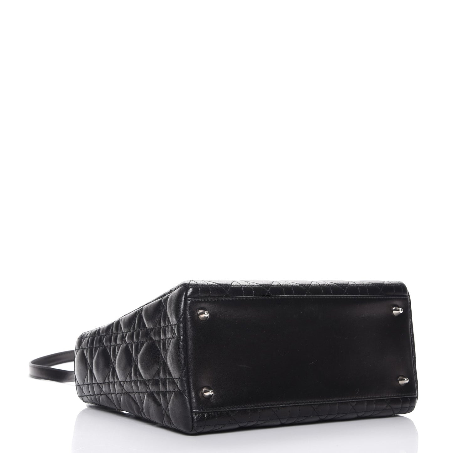 Lambskin Cannage Medium Lady Dior Black