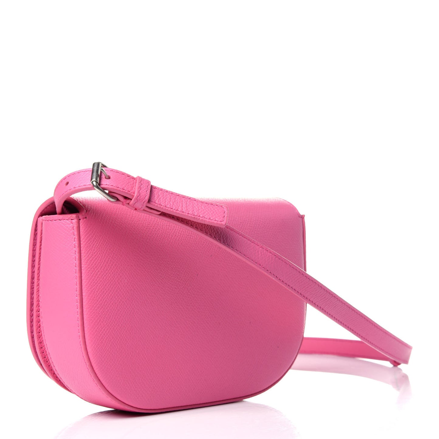 Signature Grained Calfskin Logo Print Ville Day Bag XS Rose Bubblegum Black