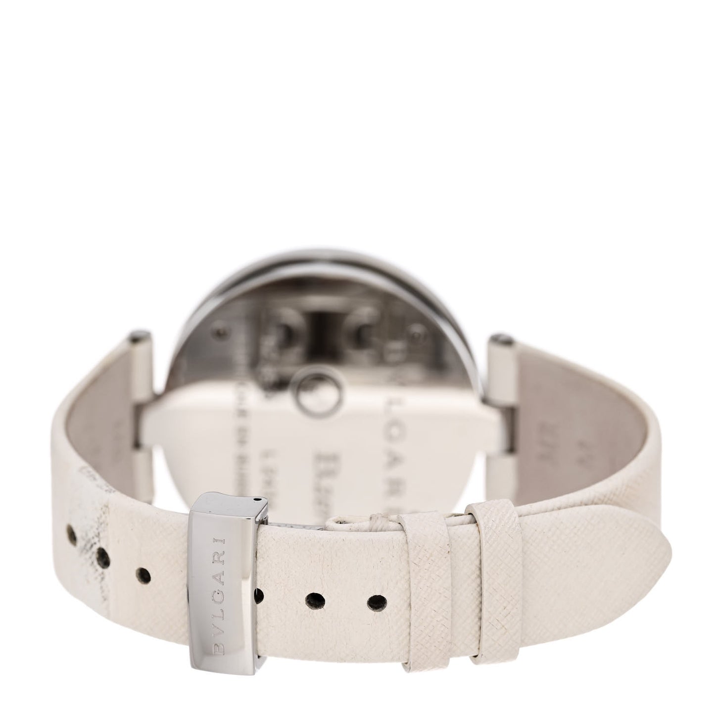 Stainless Steel Calfskin Diamond Mother of Pearl 35mm B.zero1 Hearts Quartz Watch