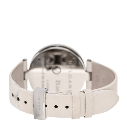 Bulgari Stainless Steel Calfskin Diamond Mother of Pearl 35mm B.zero1 Hearts Quartz Watch 3 of 6