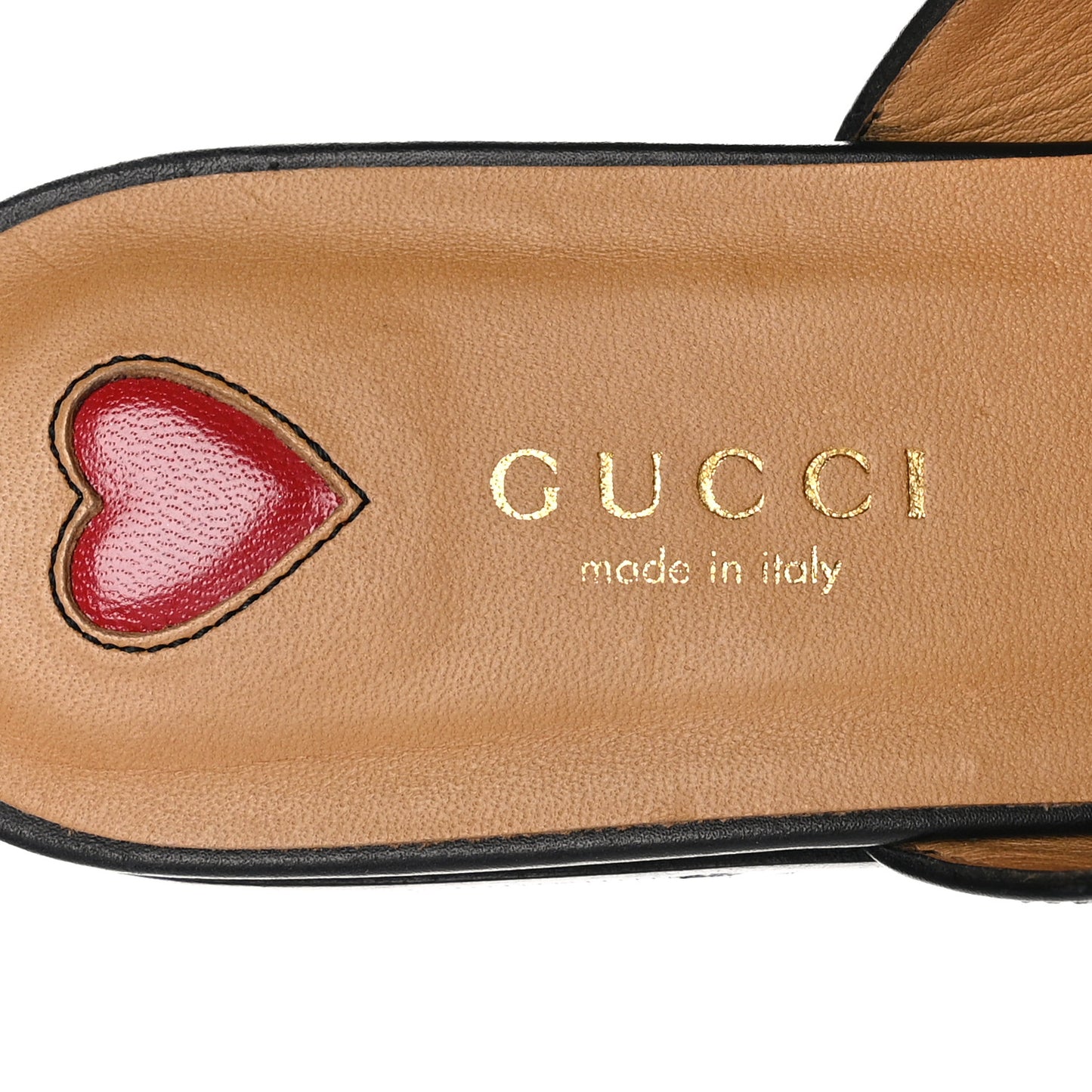 Calfskin Web Womens Peyton GG Slippers 36 Black
