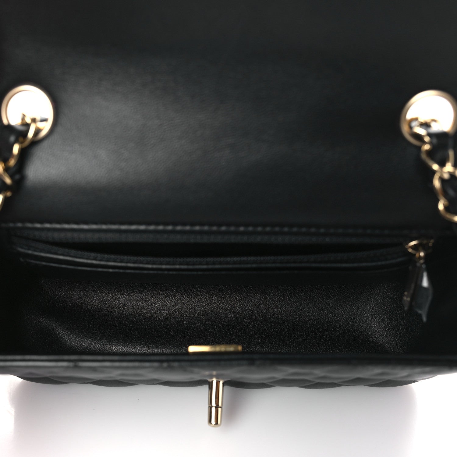 Chanel Lambskin Quilted Mini Rectangular Flap Black 5 of 11