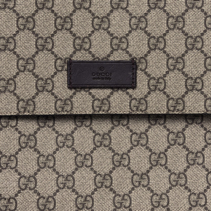 Gucci GG Plus Monogram Messenger Diaper Bag Dark Brown 8 of 12