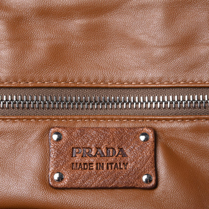 Prada Washed Buffalo Frame Bag Brandy 6 of 11