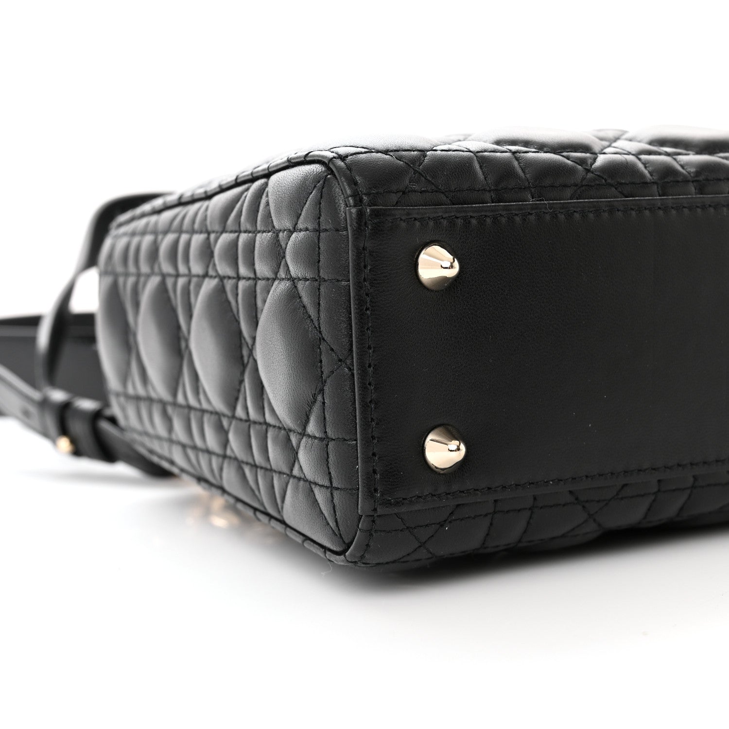 Christian Dior Lambskin Cannage Small My ABCDior Lady Dior Black 9 of 11