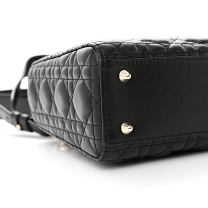 Christian Dior Lambskin Cannage Small My ABCDior Lady Dior Black 9 of 11
