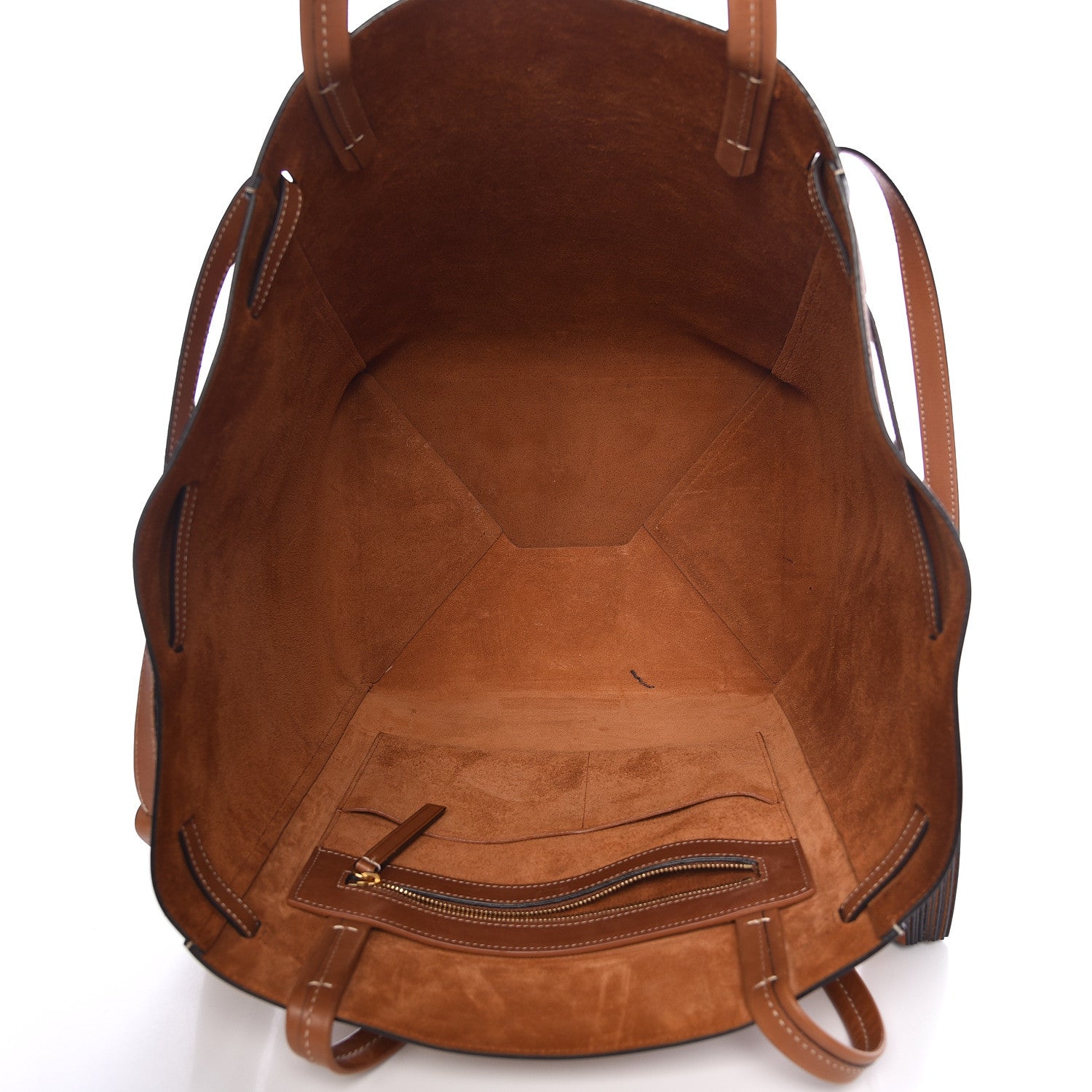 Celine Smooth Calfskin Medium Belt Cabas Phantom Brown 5 of 17