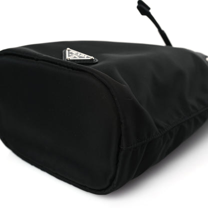 Prada Saffiano Tessuto Nylon Vela Bucket Wristlet Black 8 of 8
