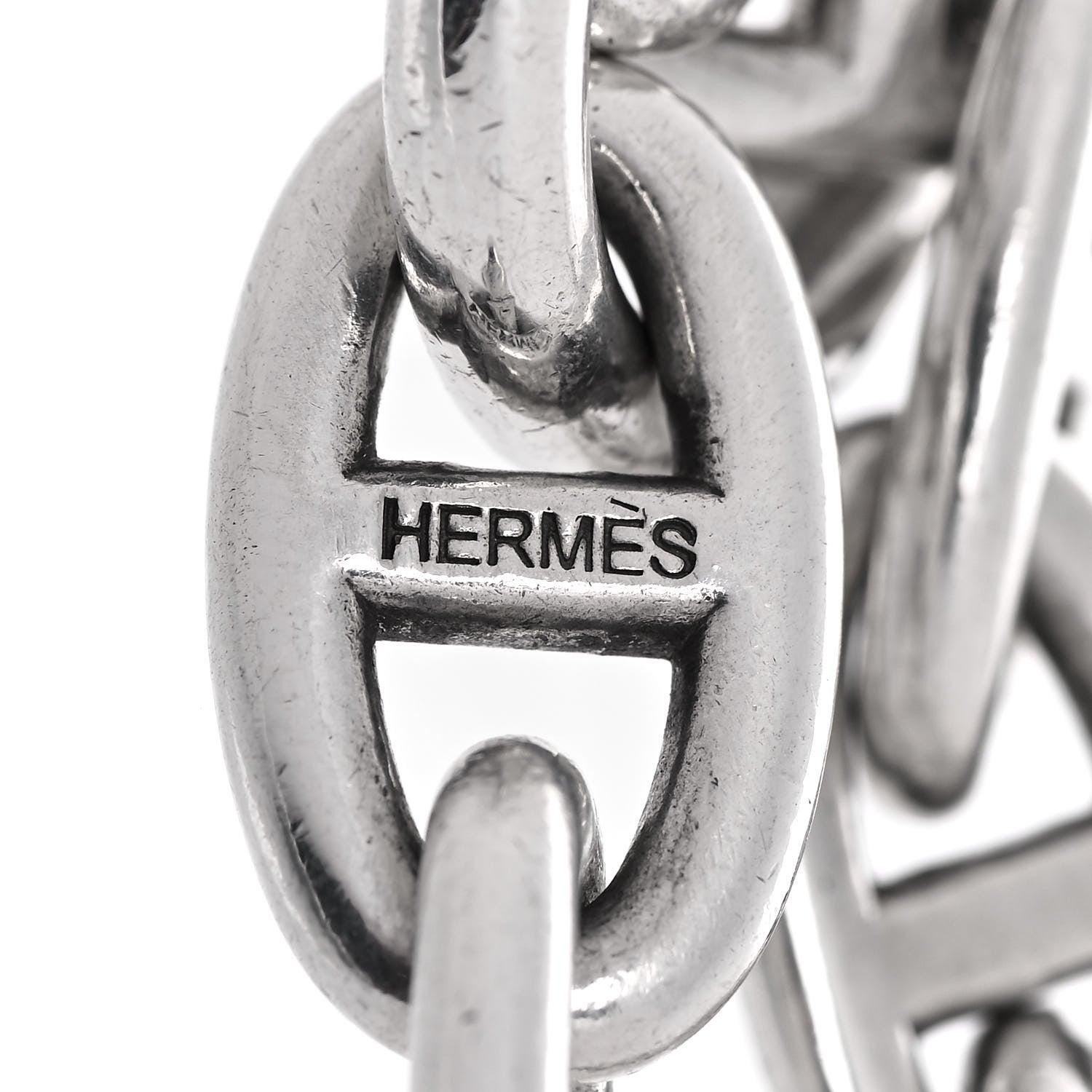 Hermes Sterling Silver TGM Chaine D'Ancre Bracelet 4 of 6