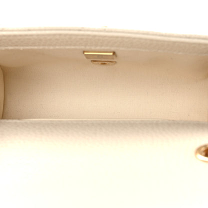 Chanel Caviar Quilted Mini Flap Bag Light Beige 5 of 13