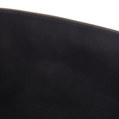 Alexander McQueen Calfskin Studded Skull Envelope Clutch Black 9 of 10