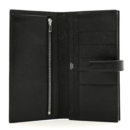 Hermes Epsom Bearn Gusset Wallet Black 5 of 7