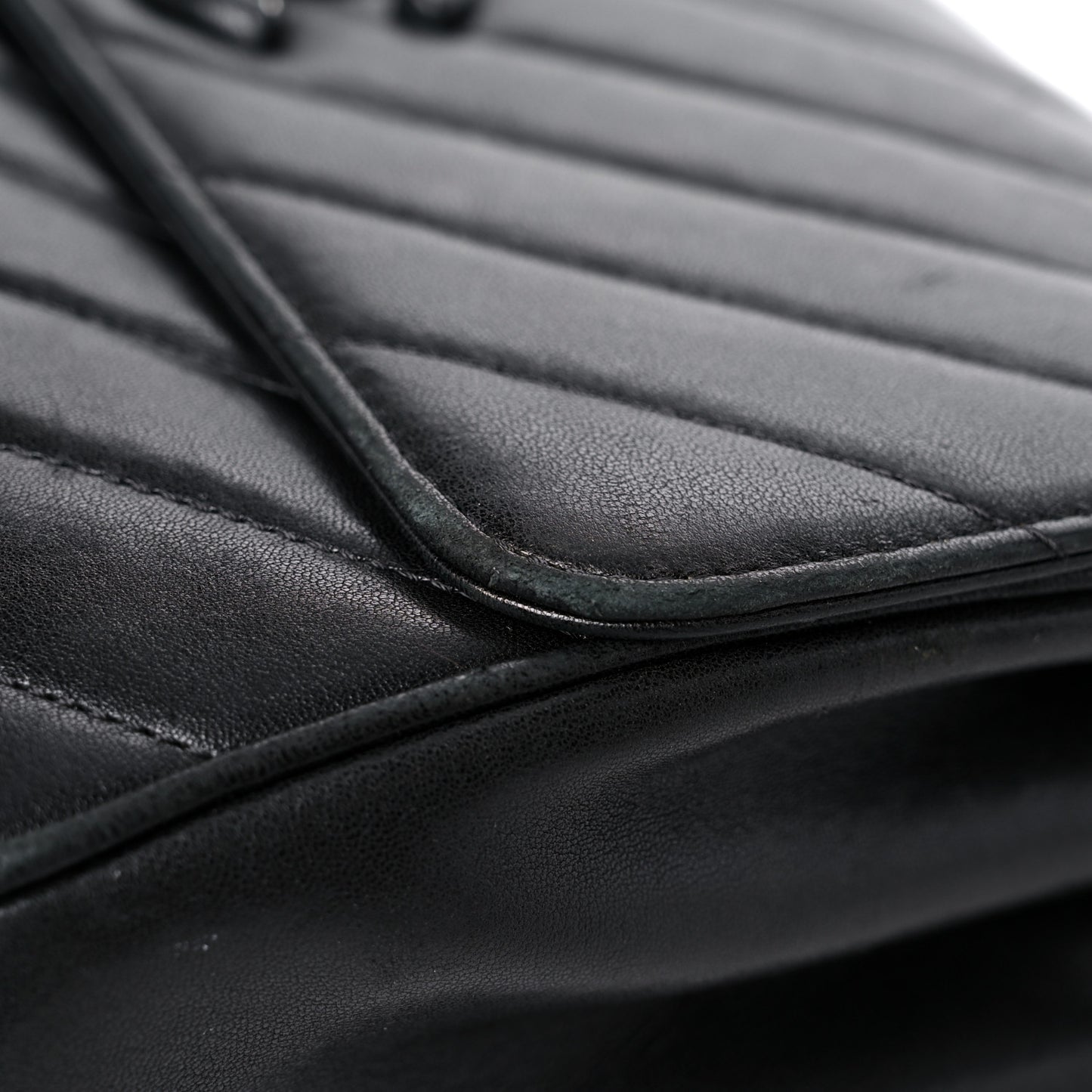 Lambskin Quilted Jumbo Coco Vintage Flap Black