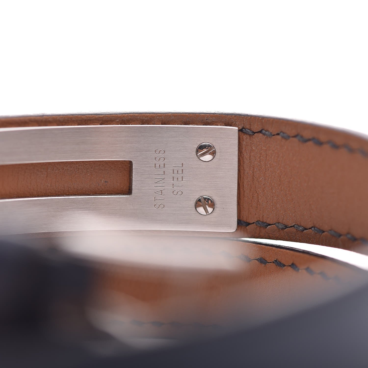 Hermes Stainless Steel Barenia Kelly Cadena Double Tour Quartz Watch Marine 5 of 10