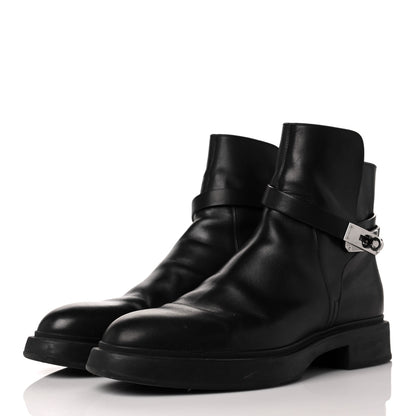 Hermes Calfskin Veo Ankle Boots 41.5 Black 3 of 8