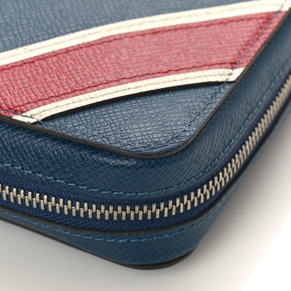 Louis Vuitton Taiga Zippy XL Wallet Blue Red 13 of 14