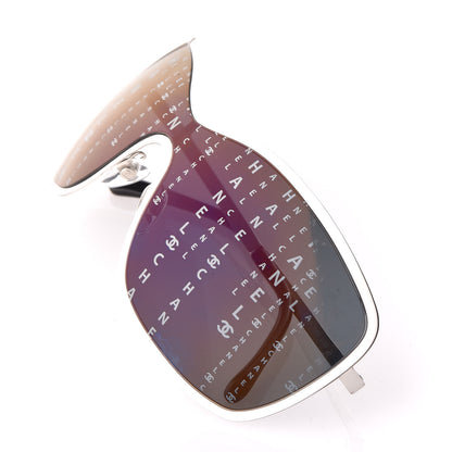 Chanel Shield Runway Sunglasses 71212 Silver 7 of 8