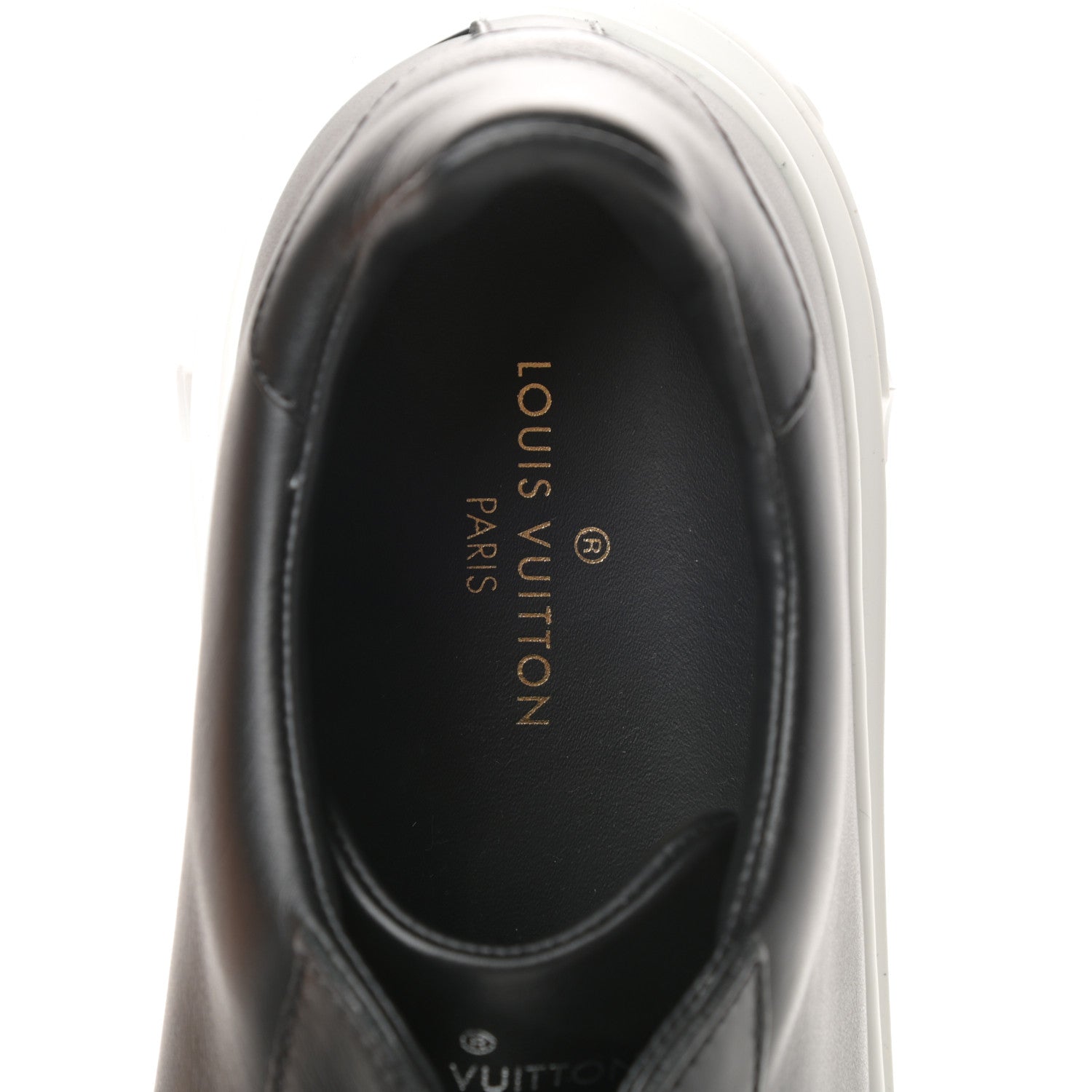 Louis Vuitton Calfskin Time Out Sneakers 37.5 Black 8 of 12
