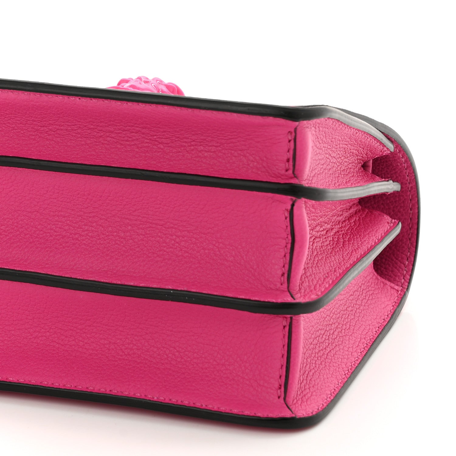 Versace Grained Calfskin La Medusa Shoulder Bag Pink Lilac 8 of 8