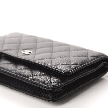 Chanel Caviar Quilted Wallet On Chain WOC Black 7 of 12