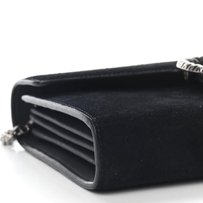 Gucci Suede Mini Dionysus Chain Wallet Black 7 of 8