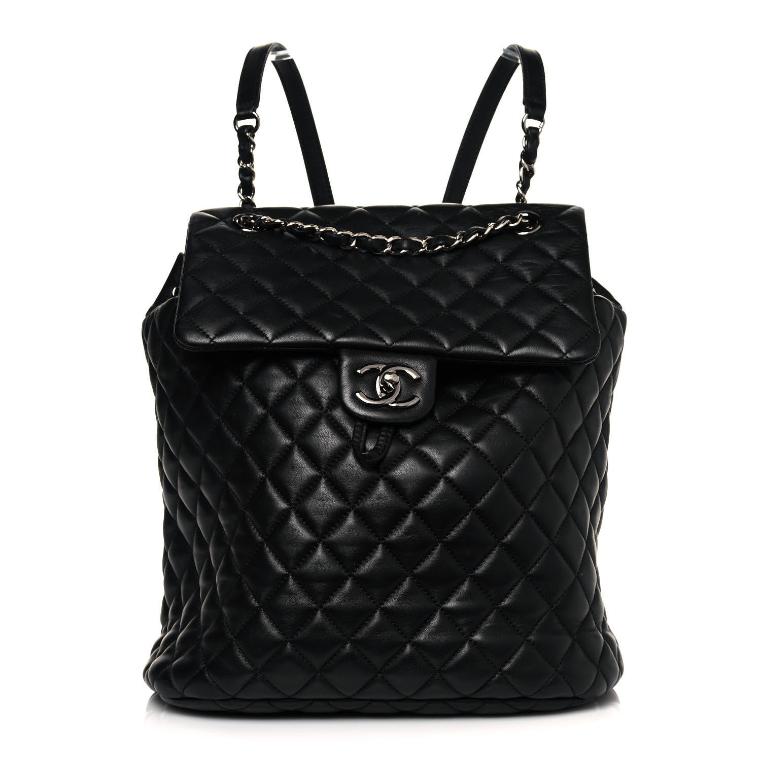 Chanel Lambskin Quilted Large Urban Spirit Backpack Black 1 of 13