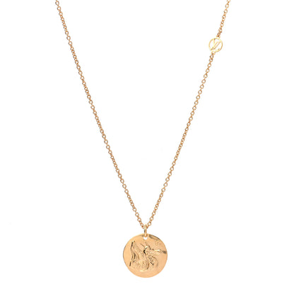 Louis Vuitton In The Sky Zodiac Necklace Gold 1 of 7