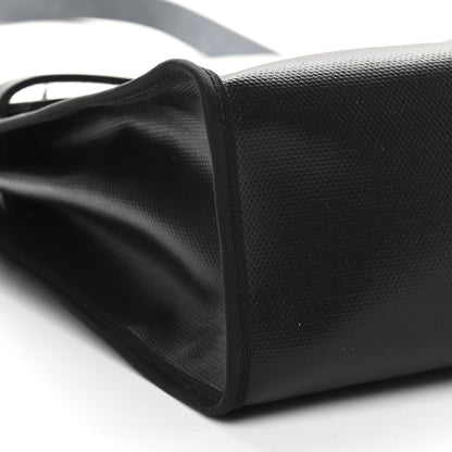 Hermes Toile H Berline Vache Hunter Herbag Zip PM 31 Black Ecru 9 of 10