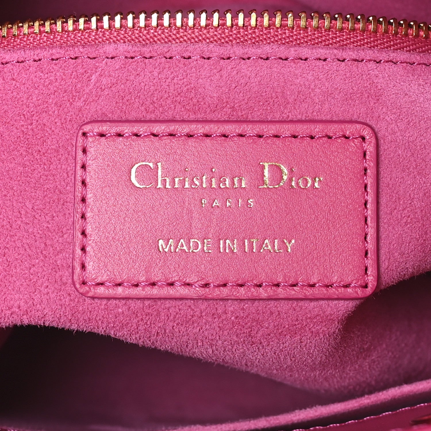 Christian Dior Lambskin Cannage Small My ABCDior Lady Dior Fuchsia 6 of 10