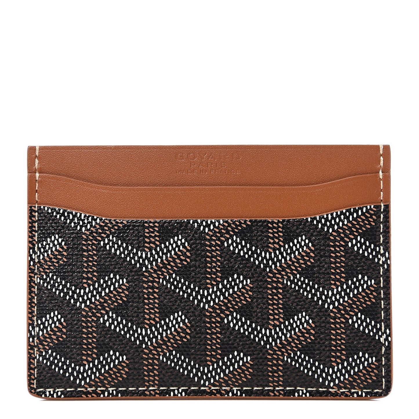 Goyardine Saint Sulpice Card Holder Black Gold