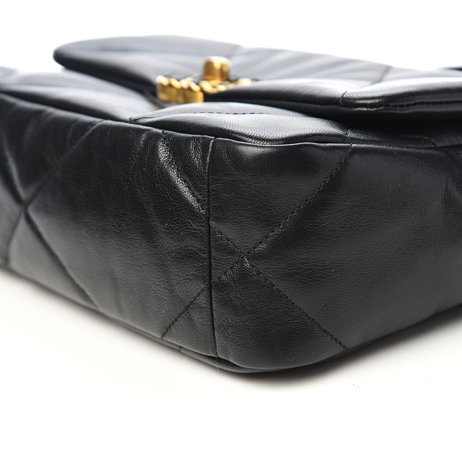 Chanel Lambskin Quilted Medium 19 Flap Black 8 of 10