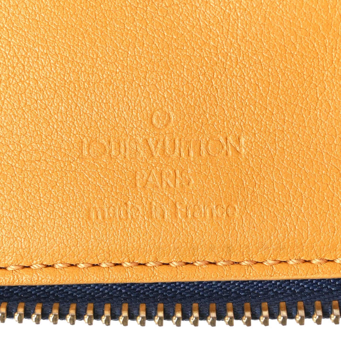 Denim Zip Compact Wallet Blue