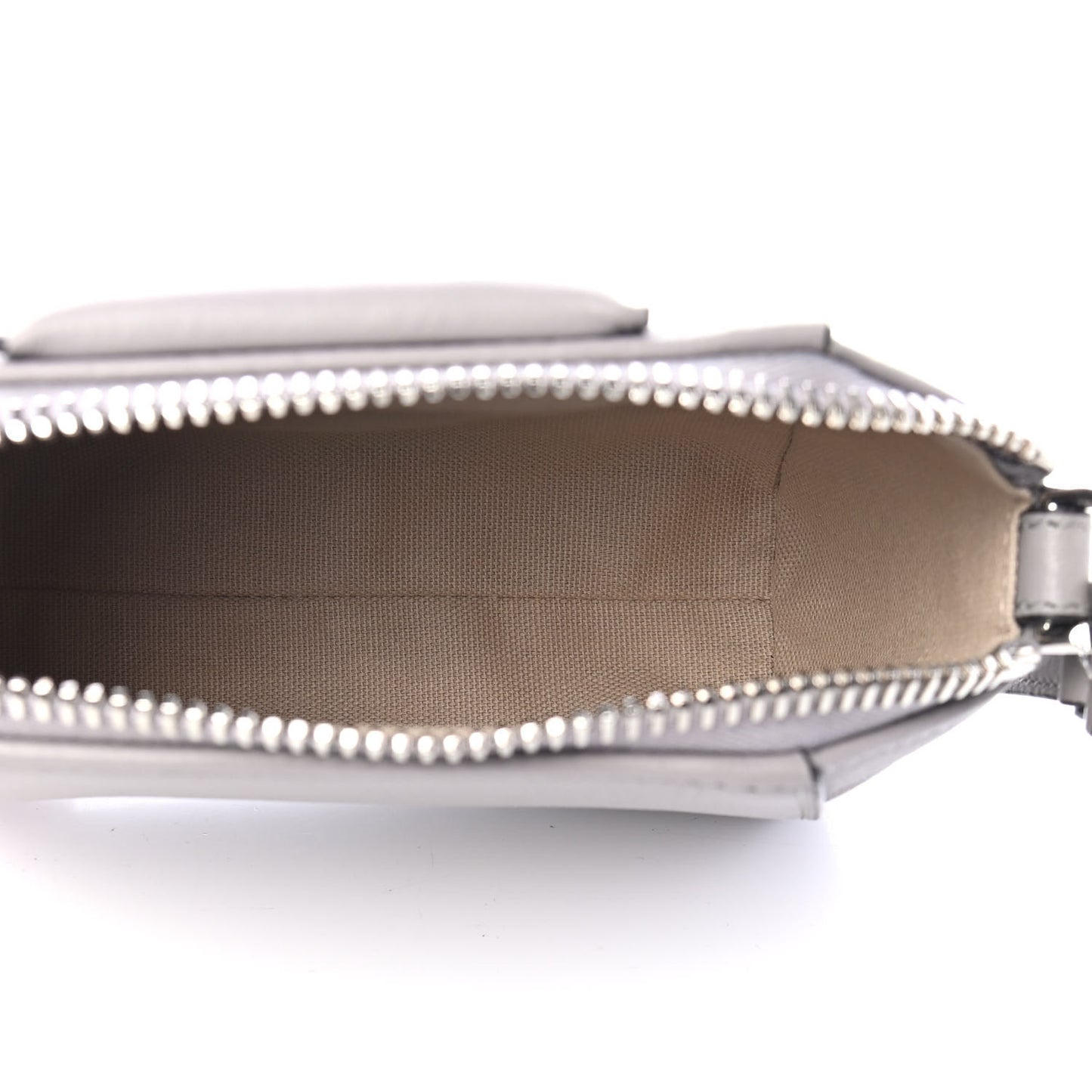 Sugar Goatskin Nano Antigona Pearl Grey
