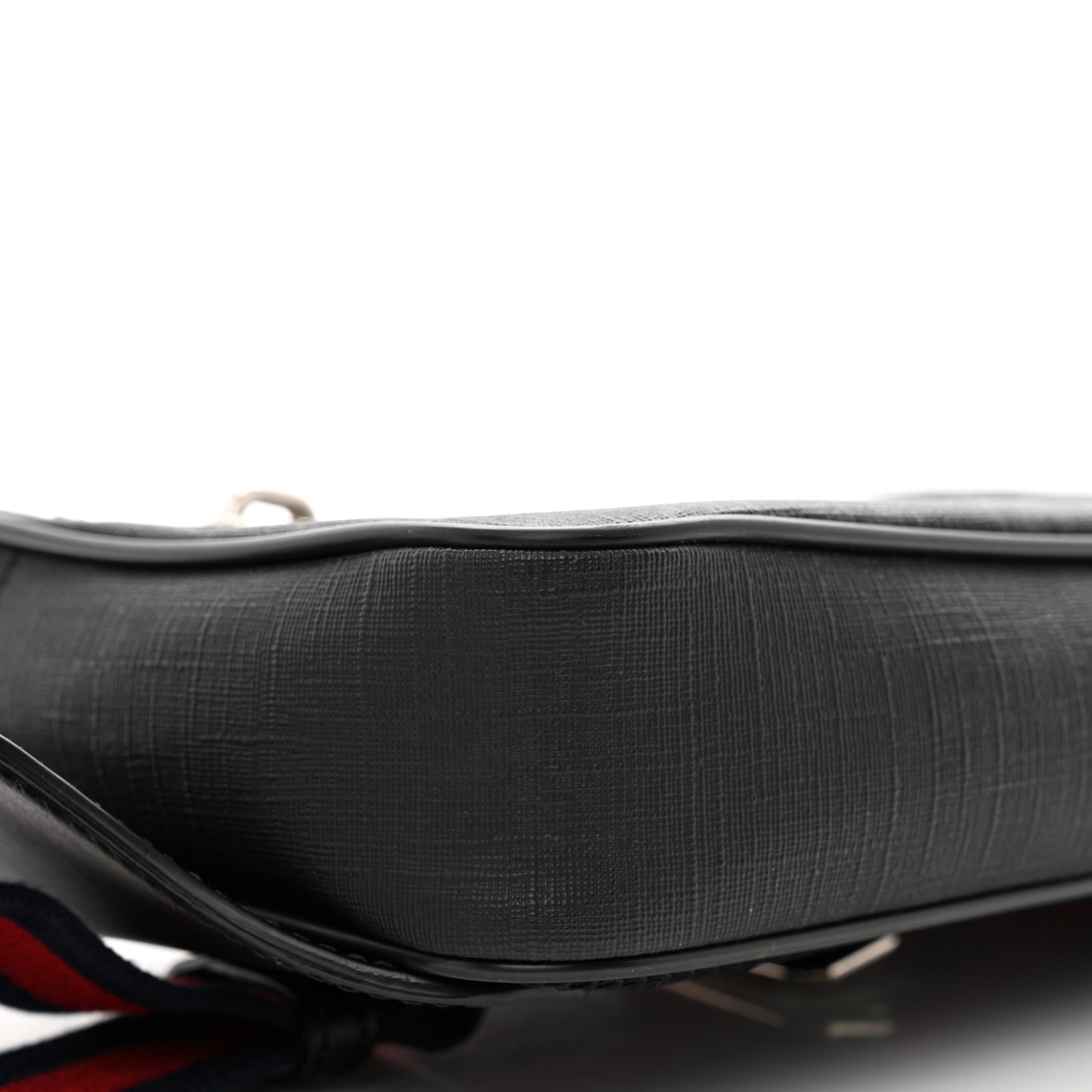 Soft GG Supreme Monogram Web Belt Bag Black Grey