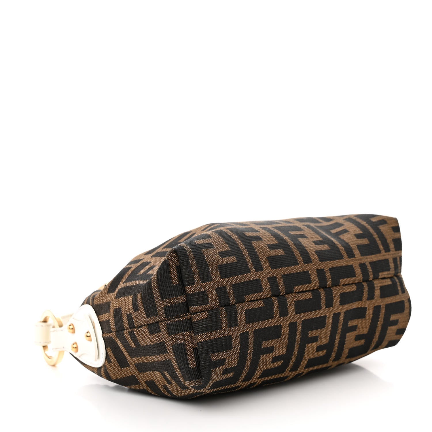 Fendi Zucca Cuoio Lucido Hobo Tobacco White 4 of 15